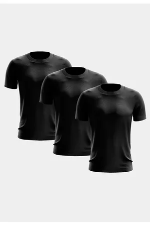 ADRIBEN Kit 3 Camisetas Masculina Manga Curta Dry Fit Básica Lisa Proteção Solar UV Térmica Blusa Academia Esporte Camisa