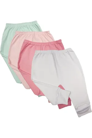 Koala Baby Infantil - Kit Roupa de 3 Peças Calça Mijão Suedine Liso Vira Pé