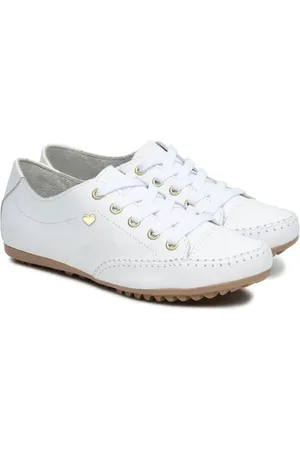 ROMEU E JULIETA SHOES Tênis feminino Mocatênis Confortável Couro Legítimo