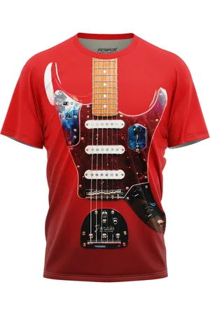 Over Fame Camiseta Masculina Guitarra Fender