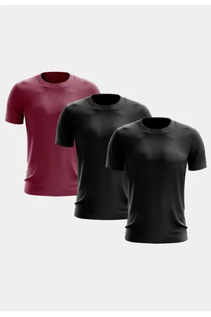 ADRIBEN Kit 3 Camisetas Masculina Manga Curta Dry Fit Básica Lisa Proteção Solar UV Térmica Blusa Academia Esporte Camisa Colorido