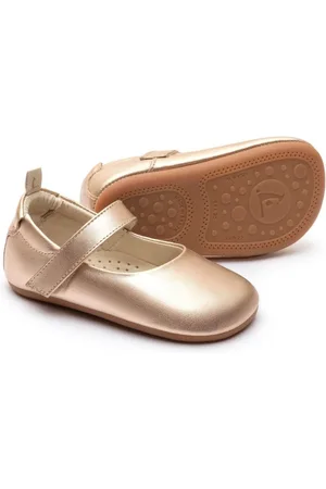 Tip Toey Joey Infantil - Sapatilha Dolly Dourada Rosada