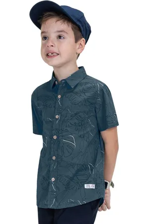 TRICK NICK Infantil - Camisa Estampada Em Popeline