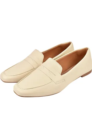 Donatella Shoes Sapato Mocassim Feminino Clássico Oxford Off White