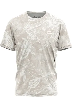 Over Fame Camiseta Masculina Floral Monotone Blossoms