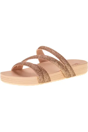 Zaxy Sandália Feminina Flat Glitter - 18956 3298956