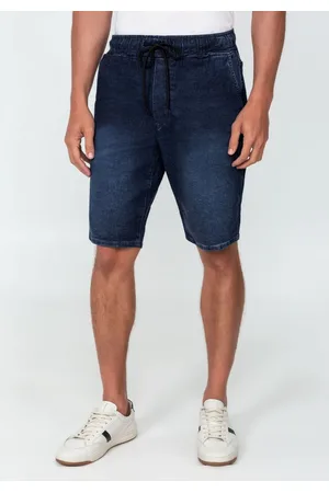 HANGAR 33 Bermuda Jogging Lavagem Escura