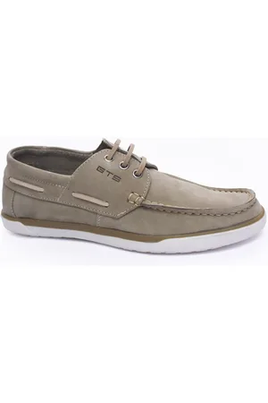 FRANCA Mocassim Docksider Couro Masculino Casual Conforto Costurado À Mão Cadarço Reforçado