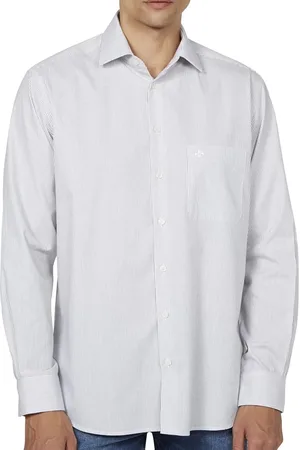 Dudalina Camisa Masculina Comfort Pocket Listrada Lines Azul