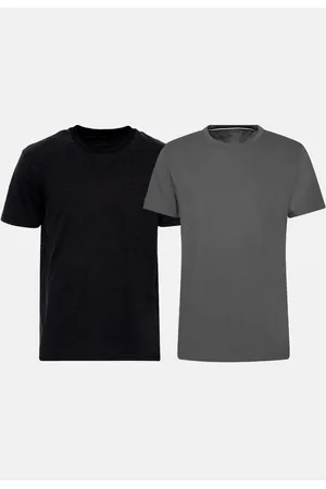 Slim Fitness Kit com 2 Camisetas Básicas Cores Sortidas
