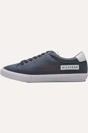 Tommy Hilfiger Tênis Masculino Couro Hockney 12Y Box Sneaker Marinho