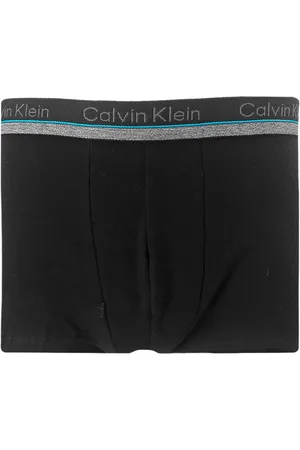 Calvin Klein Cueca Low Rise Trunk C12.10 PT00 Trunk Blu Grey Stripe Preta 1UN