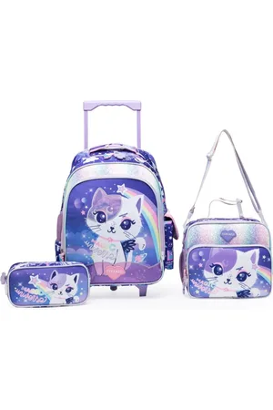 Ferrazzi Infantil - Kit Mochila Estojo Lancheira Escolar Menina