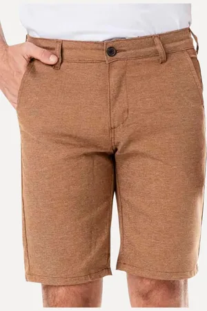 King & Joe Bermuda Sarja Masculina Slim Texture Mescla