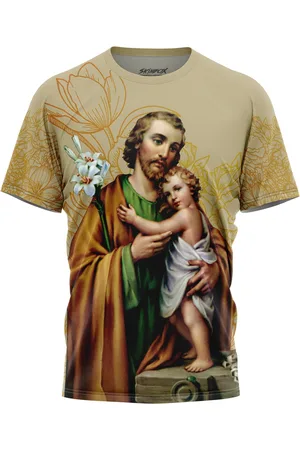 Over Fame Camiseta Masculina São José Floral