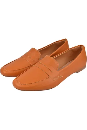 Donatella Shoes Sapato Mocassim Feminino Clássico Oxford Carvalho