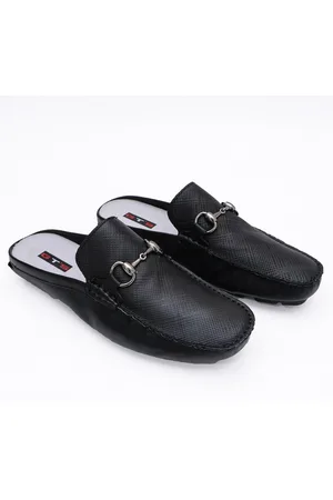 FRANCA Mule Mocassim Drive Couro Masculino Versátil Leve Casual Costura Artesanal
