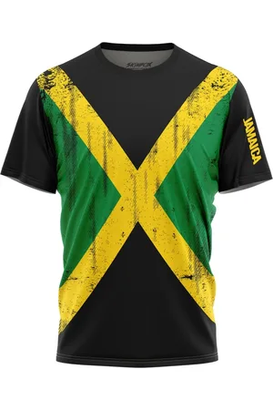 Over Fame Camiseta Masculina Bandeira Jamaica 1