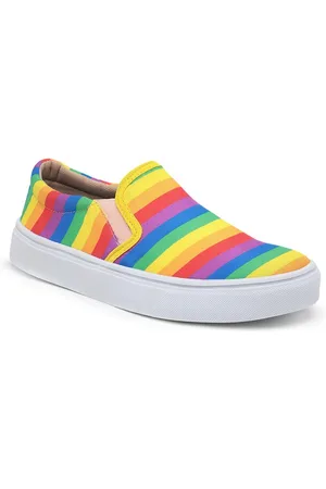 FRANCA Sneaker Slip On Feminino Tênis Casual Versátil Sola Alta Flat Emborrachada Confortável Leve Colorido