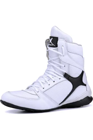 Mr. Gutt Bota de Treino Academia Fitness Branco com Preto