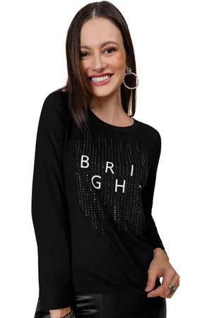 Rovitex Blusa Manga Longa Estampada