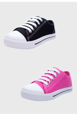Pópidí Infantil - Kit 2 Tênis Popstar Pópidi Preto e Pink