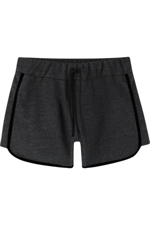 AMORA Infantil - Short Moletom Menina Mescla Escuro