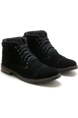 BREFFER Bota Coturno Masculina Cadarço Camurça Conforto Macia Cinza 37