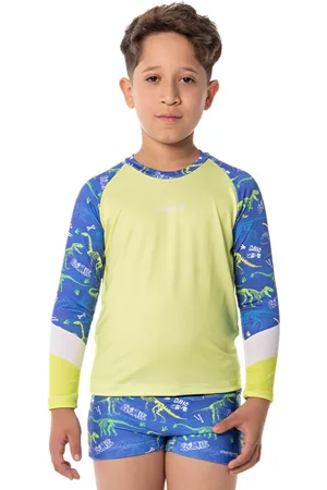 Over Fame Infantil - Conjunto Sunga com Camiseta Proteção UV 50 04 -8