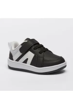 Pequito Infantil - Tênis Menino Casual Calce Fácil Cadarço Elástico Sola Bicolor