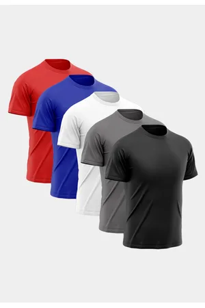 Life Kit 5 Camisetas Masculina Manga Curta Esporte Fitness Básica Premium Corrida