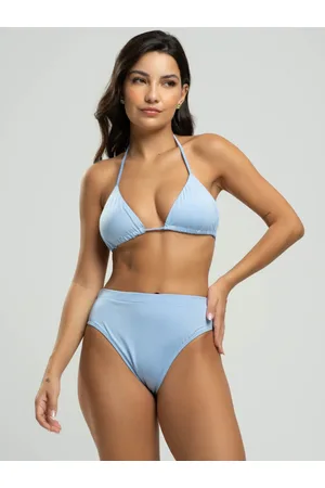 Vicbela Biquini Cortininha Hot Pants Proteção Uv 50+ Serenity