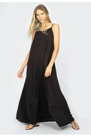 Amazonia Vital Vestido Longo Jataí Trapézio Viscose