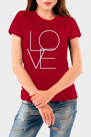 Benellys Camiseta Feminina Love Algodão Premium
