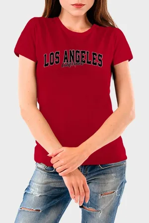 Benellys Camiseta Feminina Los Angeles Algodão Premium