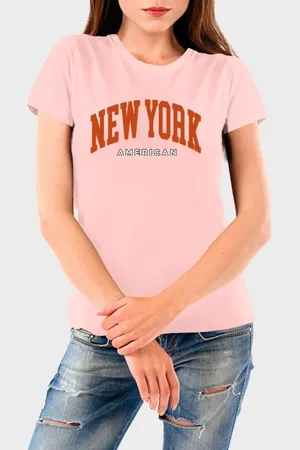 Benellys Camiseta Feminina New York Algodão Premium