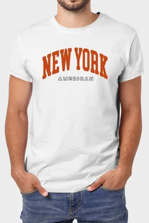 Benellys Camiseta Masculina Branca New York Algodão Premium