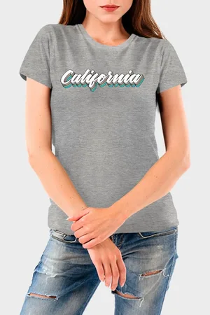 Benellys Camiseta Feminina California Algodão Premium