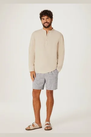 Hering Bermuda Masculina Jogger Em Tecido Rústico