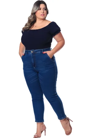 Razon Calça Feminina Jeans Plus Slouchy