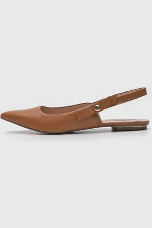 Jorge bischoff Sapatilha Couro Slingback Bico Fino
