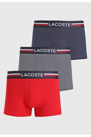 PACK DE TRÊS CUECAS TRUNKS BRANCA LACOSTE