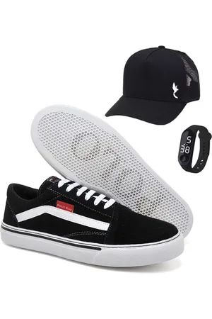 Polo Blu Tenis sapatenis acompanhado Bone e relógio digital do 37 ao 44