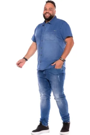 Razon Calça Masculina Jeans Plus Skinny
