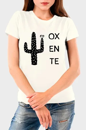 Benellys Camiseta Feminina Off White Oxente Algodão Premium