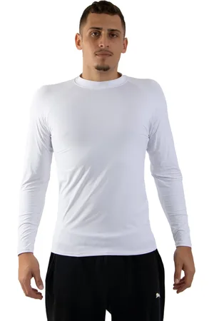 4 Estações Camisa Blusa Manga Longa Fechada Térmica Para Frio Proteção UV50