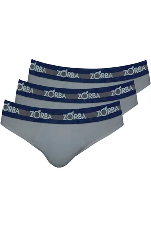 Zorba Kit com 3 Cuecas Slip 0764 Chumbo