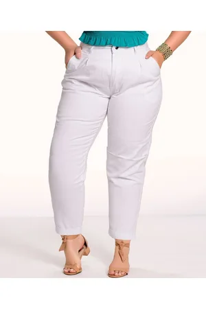 Razon Calça Feminina Sarja Plus Size Mom