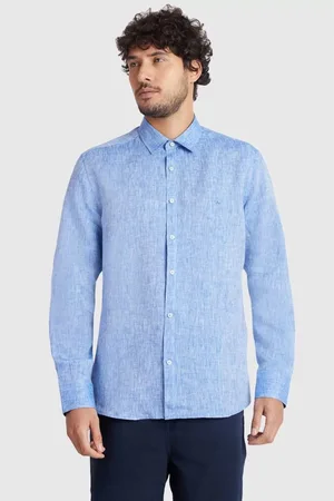 Aramis Camisa Manga Longa Slim Linho Irlandês Royal - G