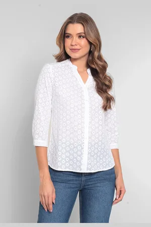 Intens Camisa Manga 3/4 Laise de Algodão